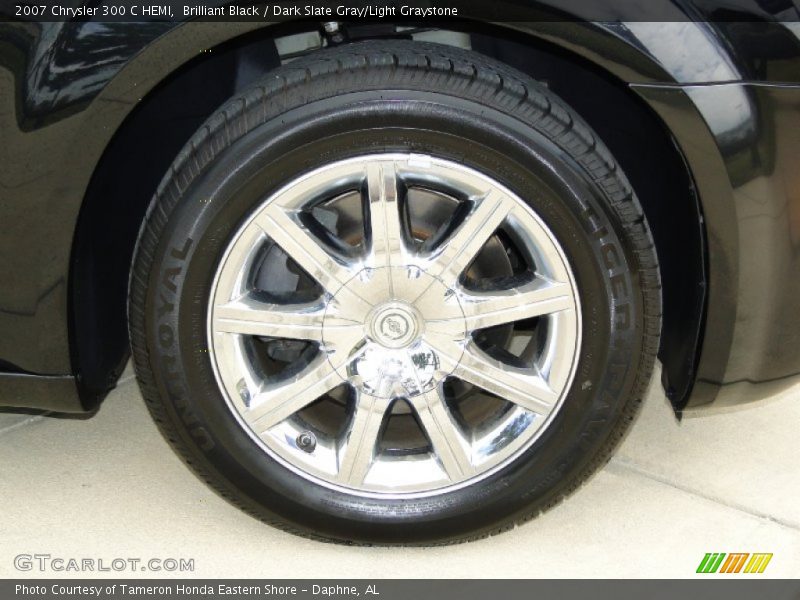 Brilliant Black / Dark Slate Gray/Light Graystone 2007 Chrysler 300 C HEMI