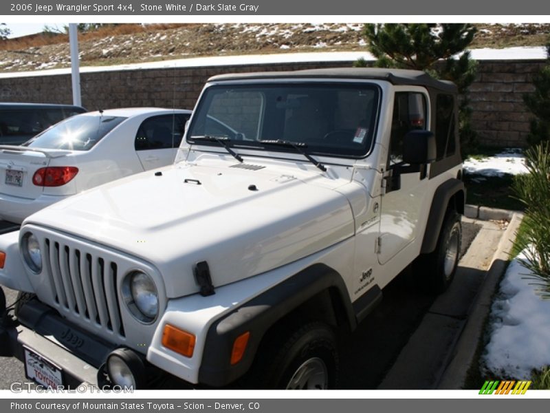 Stone White / Dark Slate Gray 2006 Jeep Wrangler Sport 4x4