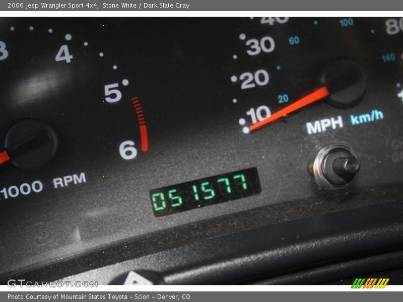 Stone White / Dark Slate Gray 2006 Jeep Wrangler Sport 4x4