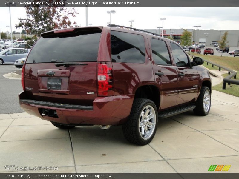 Deep Ruby Metallic / Light Titanium/Dark Titanium 2008 Chevrolet Tahoe LS