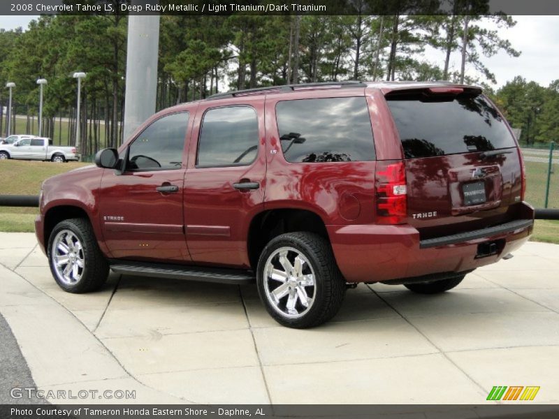 Deep Ruby Metallic / Light Titanium/Dark Titanium 2008 Chevrolet Tahoe LS