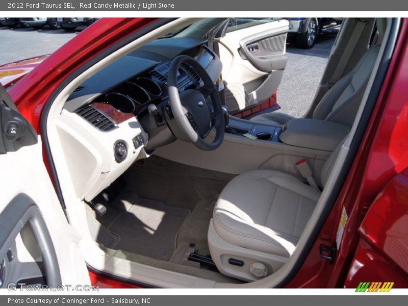 Red Candy Metallic / Light Stone 2012 Ford Taurus SEL