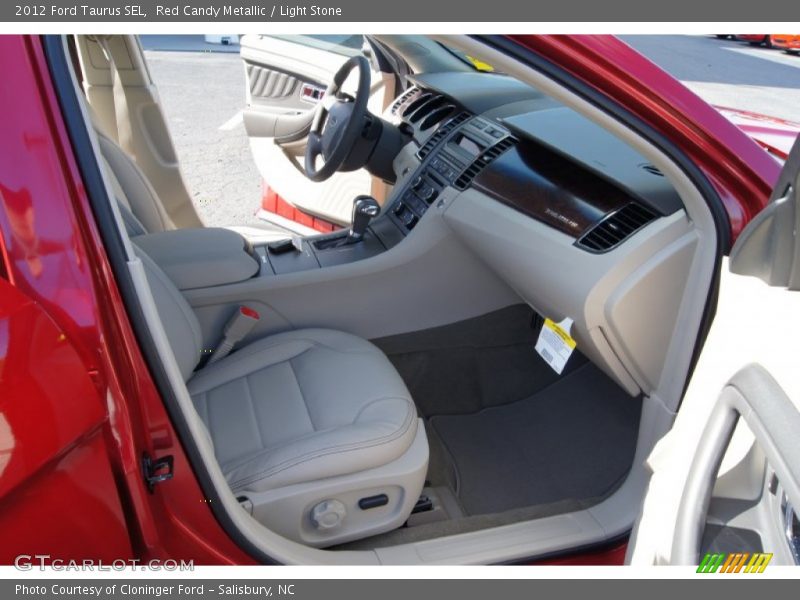 Red Candy Metallic / Light Stone 2012 Ford Taurus SEL