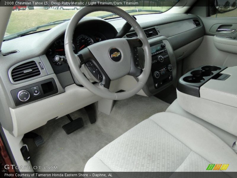 Deep Ruby Metallic / Light Titanium/Dark Titanium 2008 Chevrolet Tahoe LS