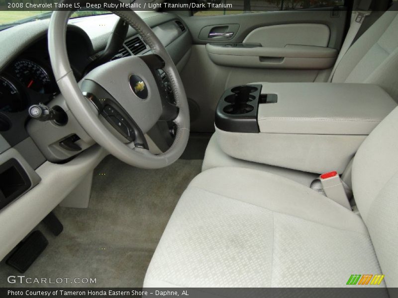 Deep Ruby Metallic / Light Titanium/Dark Titanium 2008 Chevrolet Tahoe LS