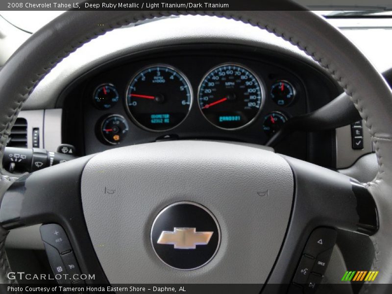 Deep Ruby Metallic / Light Titanium/Dark Titanium 2008 Chevrolet Tahoe LS