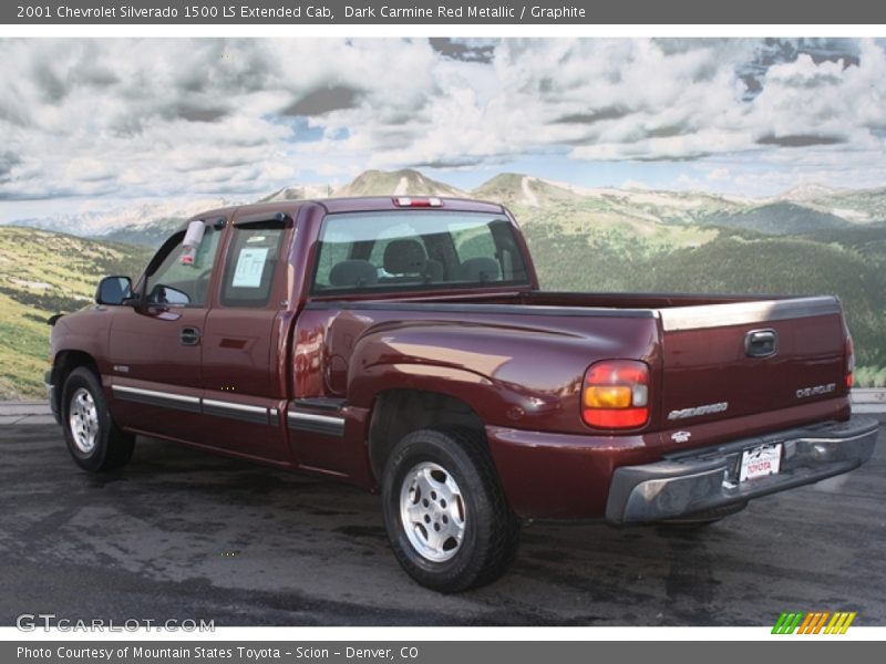 Dark Carmine Red Metallic / Graphite 2001 Chevrolet Silverado 1500 LS Extended Cab