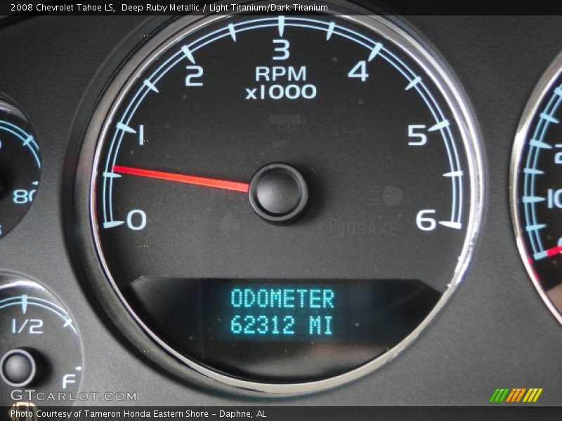 Deep Ruby Metallic / Light Titanium/Dark Titanium 2008 Chevrolet Tahoe LS