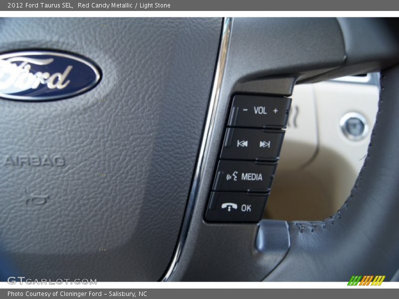 Red Candy Metallic / Light Stone 2012 Ford Taurus SEL