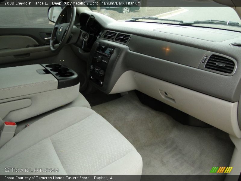 Deep Ruby Metallic / Light Titanium/Dark Titanium 2008 Chevrolet Tahoe LS