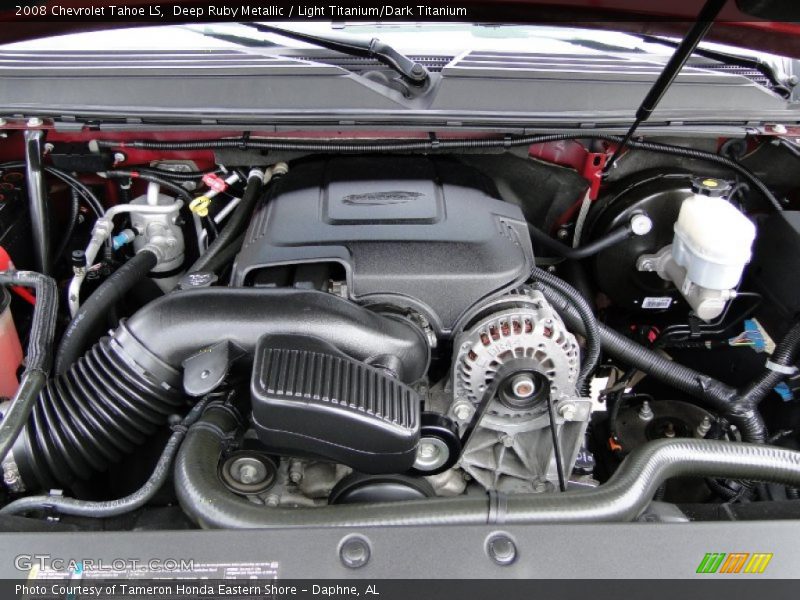 Deep Ruby Metallic / Light Titanium/Dark Titanium 2008 Chevrolet Tahoe LS