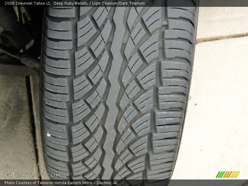 Deep Ruby Metallic / Light Titanium/Dark Titanium 2008 Chevrolet Tahoe LS