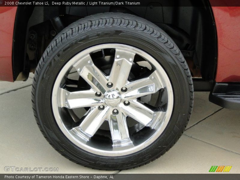 Deep Ruby Metallic / Light Titanium/Dark Titanium 2008 Chevrolet Tahoe LS