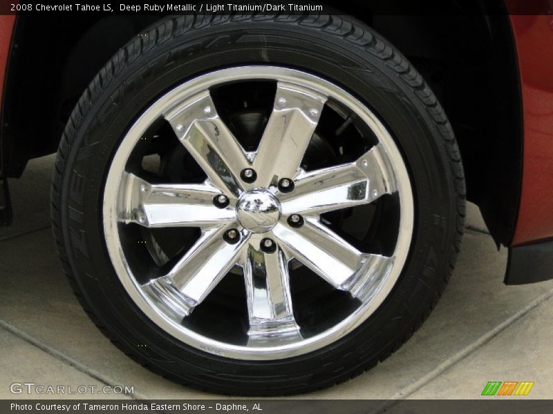 Deep Ruby Metallic / Light Titanium/Dark Titanium 2008 Chevrolet Tahoe LS