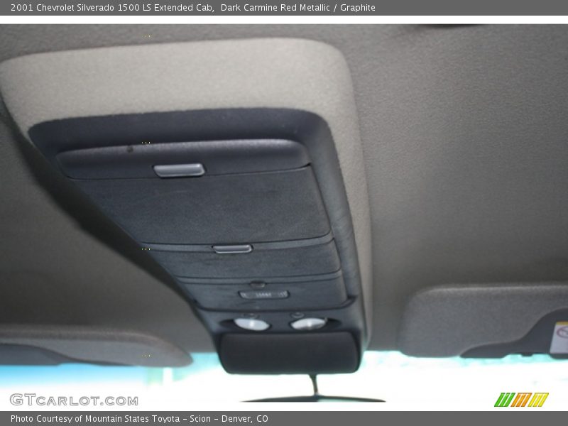 Dark Carmine Red Metallic / Graphite 2001 Chevrolet Silverado 1500 LS Extended Cab