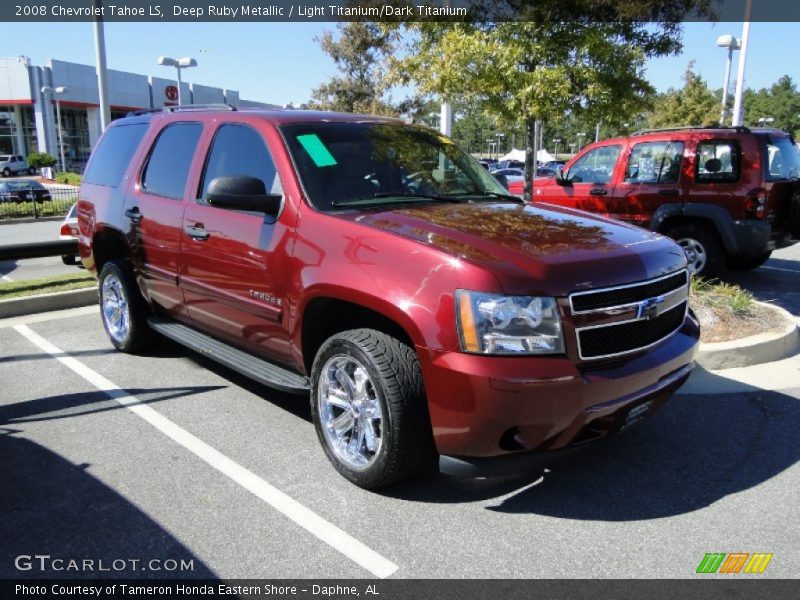 Deep Ruby Metallic / Light Titanium/Dark Titanium 2008 Chevrolet Tahoe LS