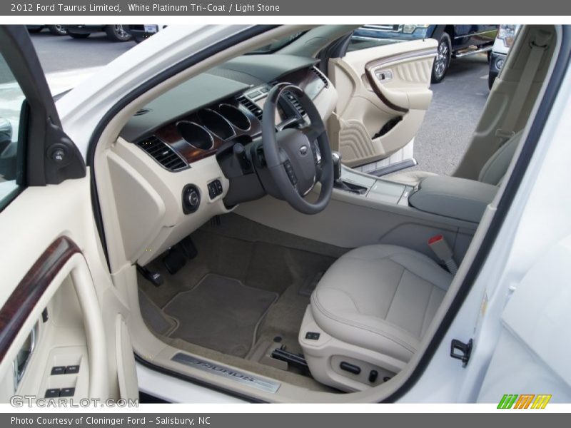 White Platinum Tri-Coat / Light Stone 2012 Ford Taurus Limited