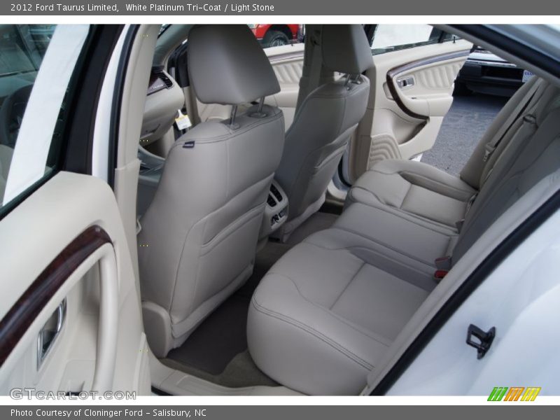 White Platinum Tri-Coat / Light Stone 2012 Ford Taurus Limited