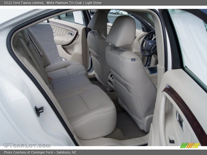 White Platinum Tri-Coat / Light Stone 2012 Ford Taurus Limited