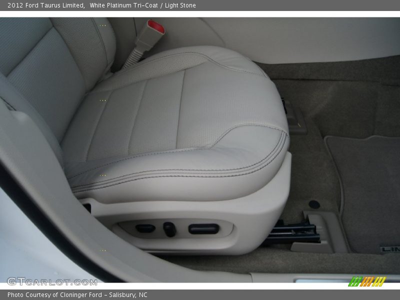 White Platinum Tri-Coat / Light Stone 2012 Ford Taurus Limited