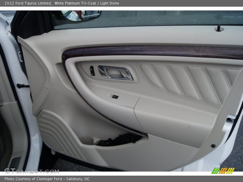 White Platinum Tri-Coat / Light Stone 2012 Ford Taurus Limited