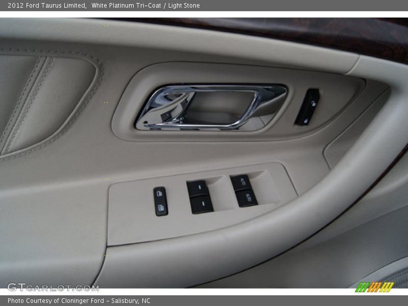 White Platinum Tri-Coat / Light Stone 2012 Ford Taurus Limited