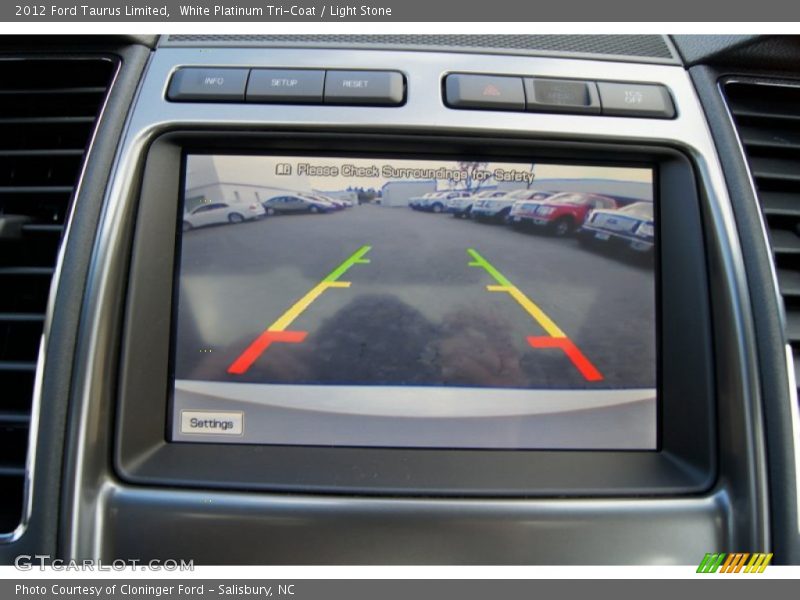 White Platinum Tri-Coat / Light Stone 2012 Ford Taurus Limited