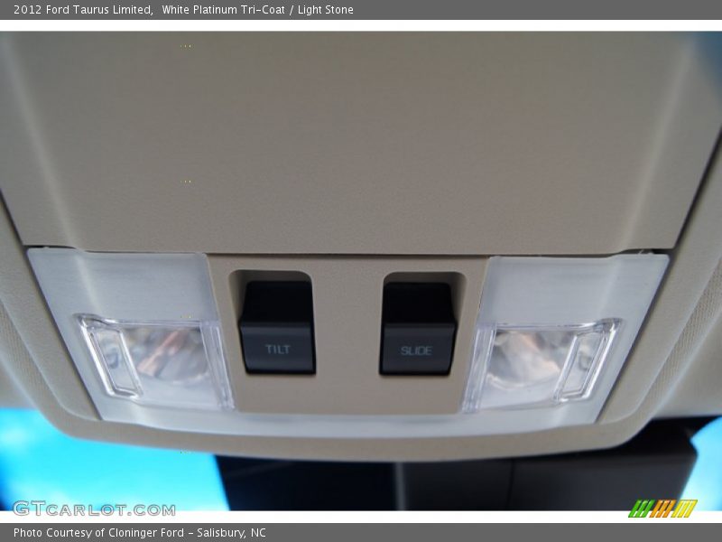White Platinum Tri-Coat / Light Stone 2012 Ford Taurus Limited