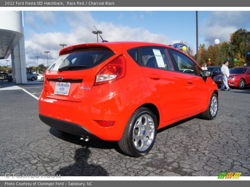 Race Red / Charcoal Black 2012 Ford Fiesta SES Hatchback