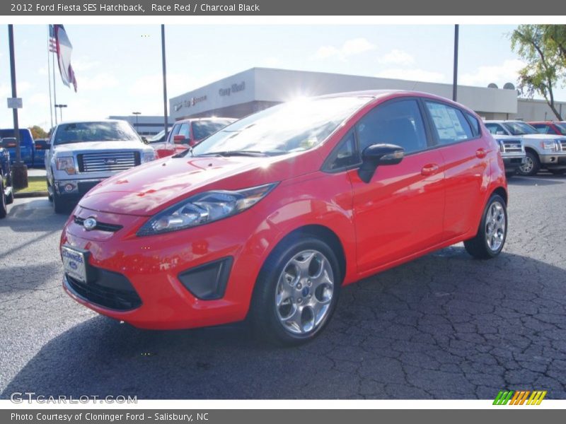 Race Red / Charcoal Black 2012 Ford Fiesta SES Hatchback