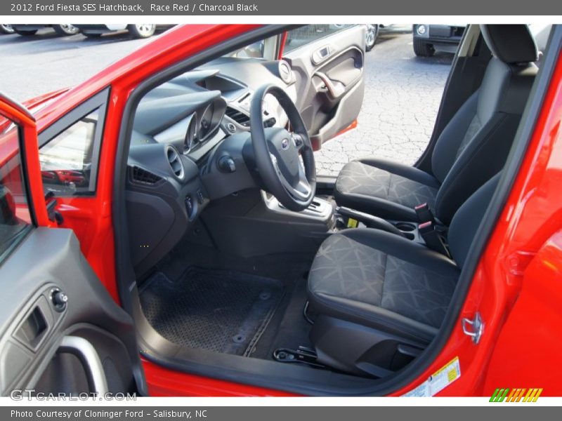 Race Red / Charcoal Black 2012 Ford Fiesta SES Hatchback