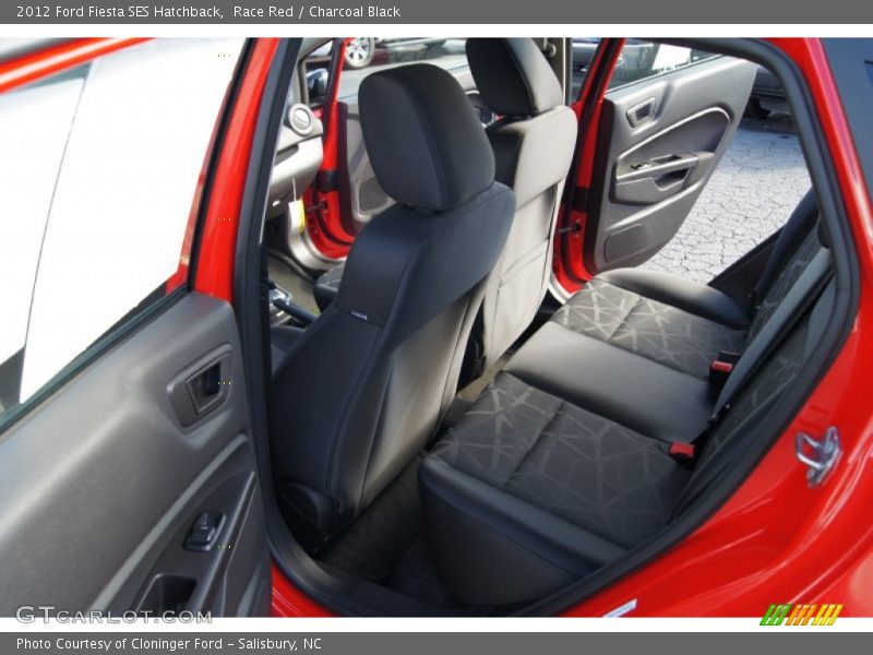 Race Red / Charcoal Black 2012 Ford Fiesta SES Hatchback