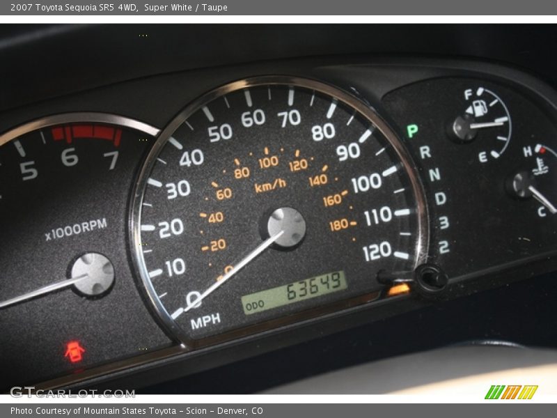 Super White / Taupe 2007 Toyota Sequoia SR5 4WD