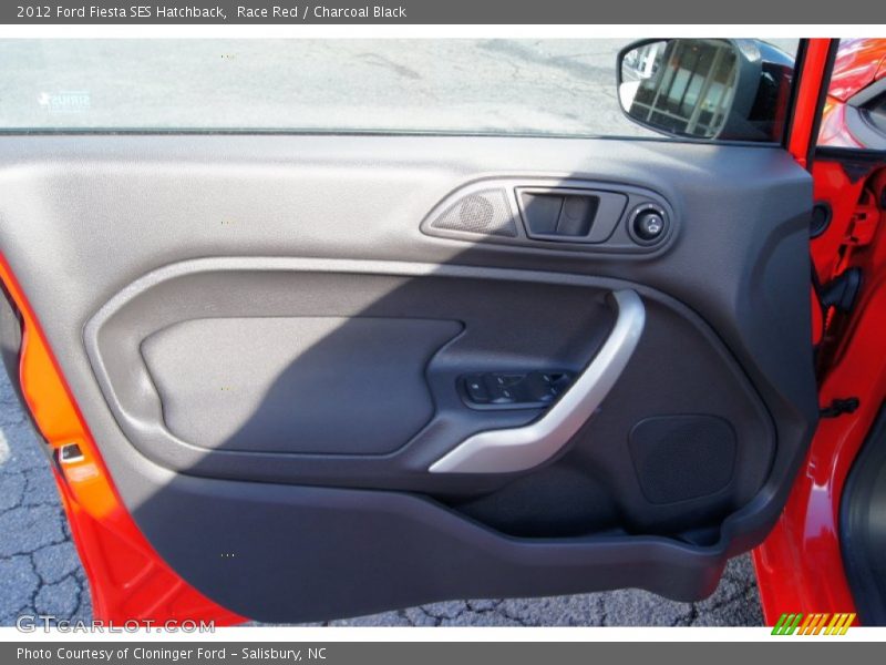 Race Red / Charcoal Black 2012 Ford Fiesta SES Hatchback