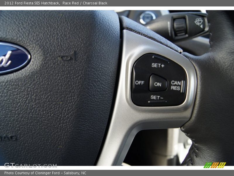 Race Red / Charcoal Black 2012 Ford Fiesta SES Hatchback