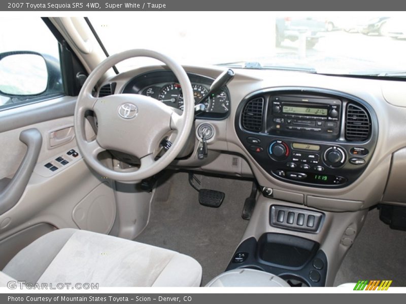 Super White / Taupe 2007 Toyota Sequoia SR5 4WD
