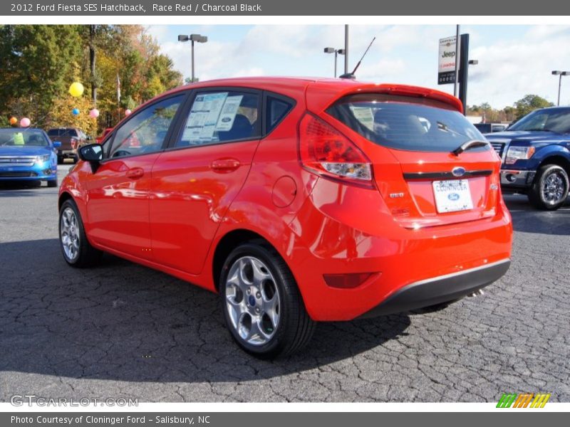 Race Red / Charcoal Black 2012 Ford Fiesta SES Hatchback