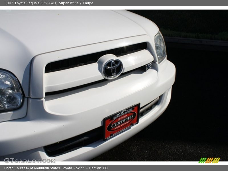 Super White / Taupe 2007 Toyota Sequoia SR5 4WD