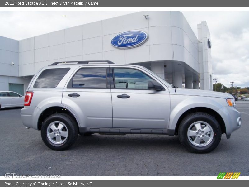 Ingot Silver Metallic / Camel 2012 Ford Escape XLT