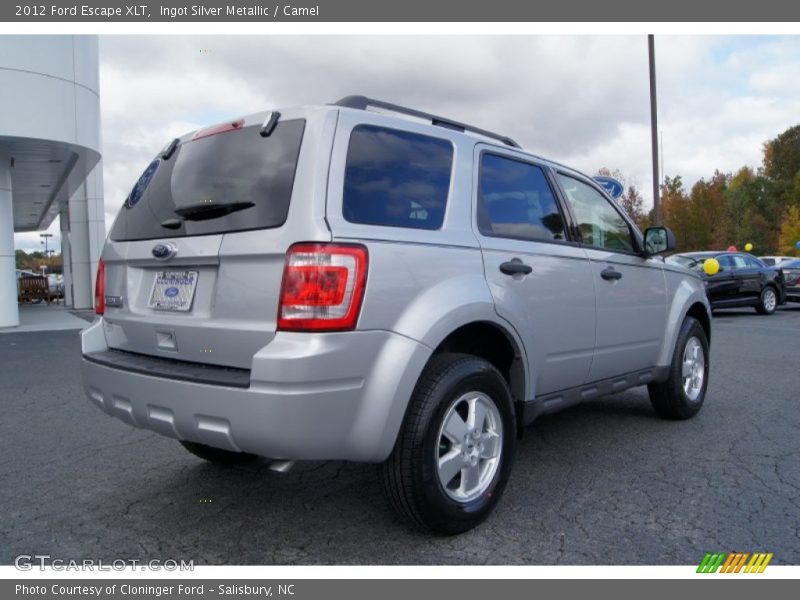 Ingot Silver Metallic / Camel 2012 Ford Escape XLT