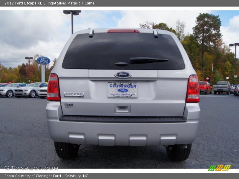 Ingot Silver Metallic / Camel 2012 Ford Escape XLT