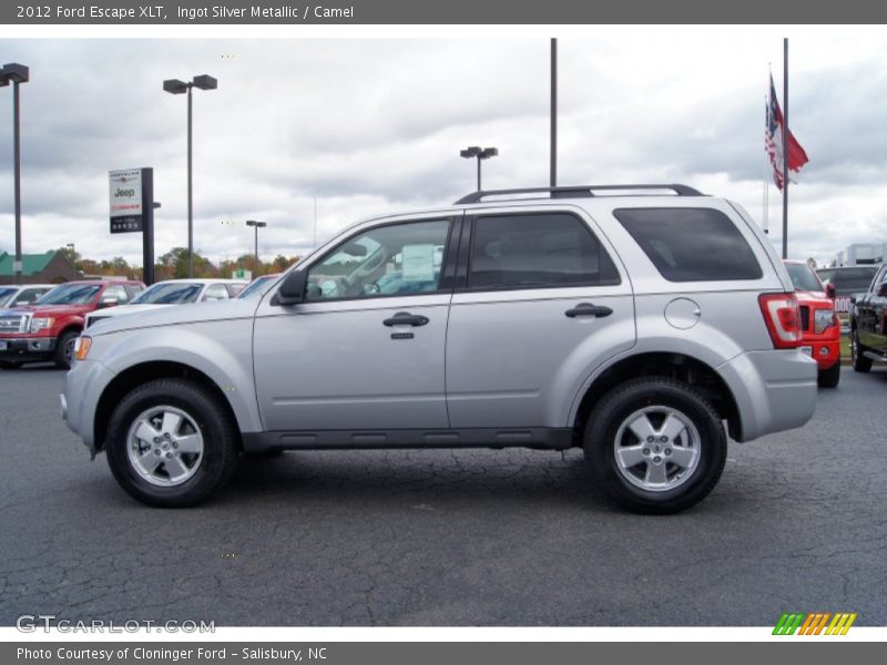 Ingot Silver Metallic / Camel 2012 Ford Escape XLT