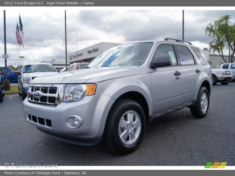 Ingot Silver Metallic / Camel 2012 Ford Escape XLT