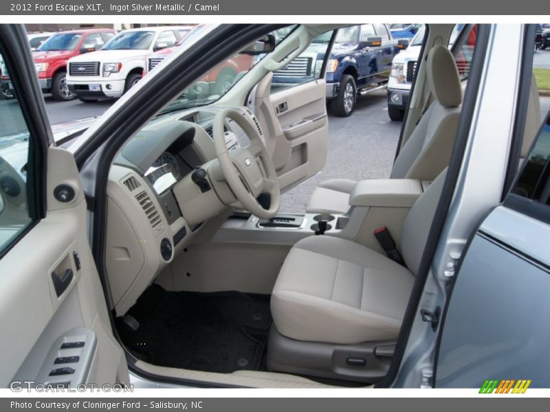 Ingot Silver Metallic / Camel 2012 Ford Escape XLT