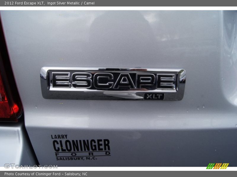 Ingot Silver Metallic / Camel 2012 Ford Escape XLT