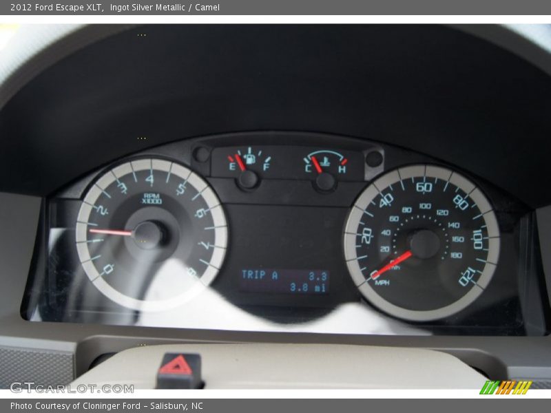 Ingot Silver Metallic / Camel 2012 Ford Escape XLT