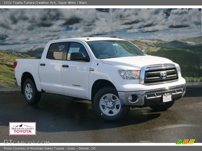 Super White / Black 2012 Toyota Tundra CrewMax 4x4