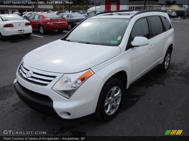 Pearl White / Beige 2007 Suzuki XL7 Luxury AWD