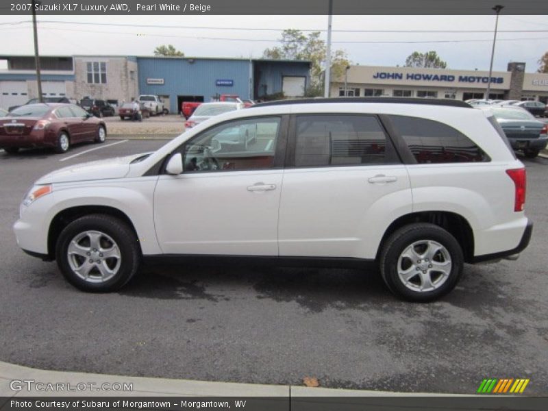 Pearl White / Beige 2007 Suzuki XL7 Luxury AWD