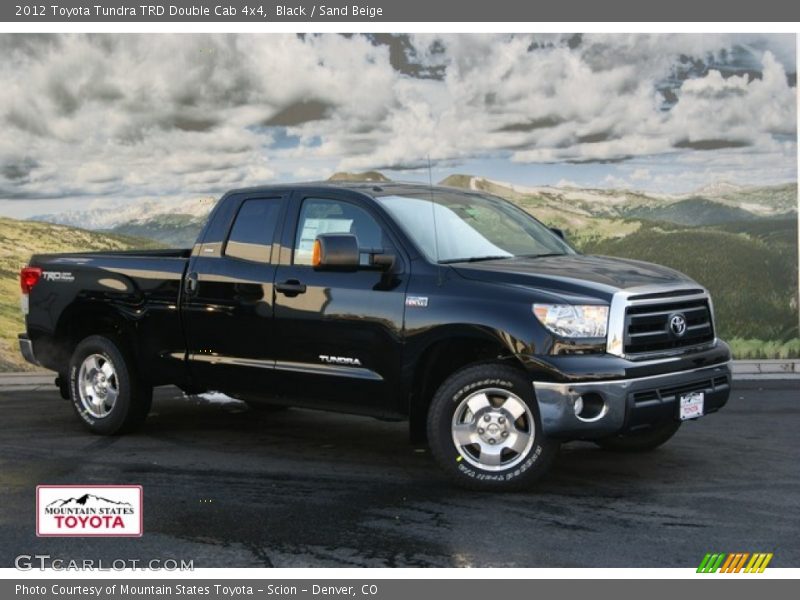 Black / Sand Beige 2012 Toyota Tundra TRD Double Cab 4x4